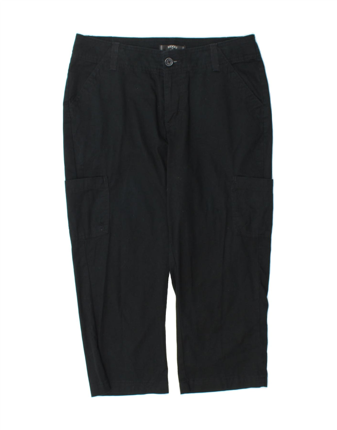 LEE Womens Capri Cargo Trousers US 8 Medium W31 L21 Black Cotton Vintage Lee and Second-Hand Lee from Messina Hembry 