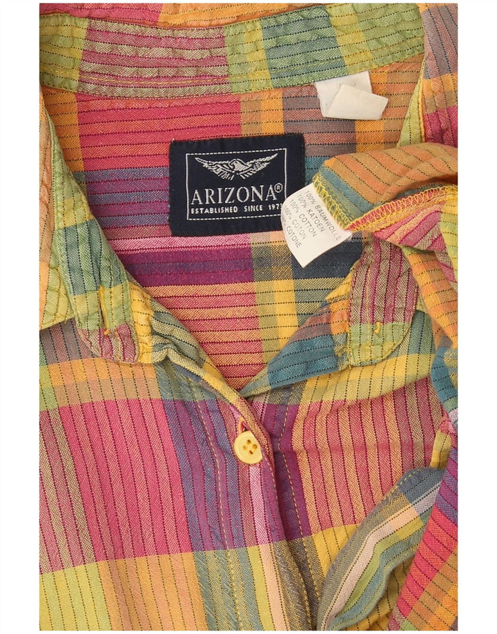 Camisa Arizona Mujer UK 40 XL Algodón Cuadros Multicolor
