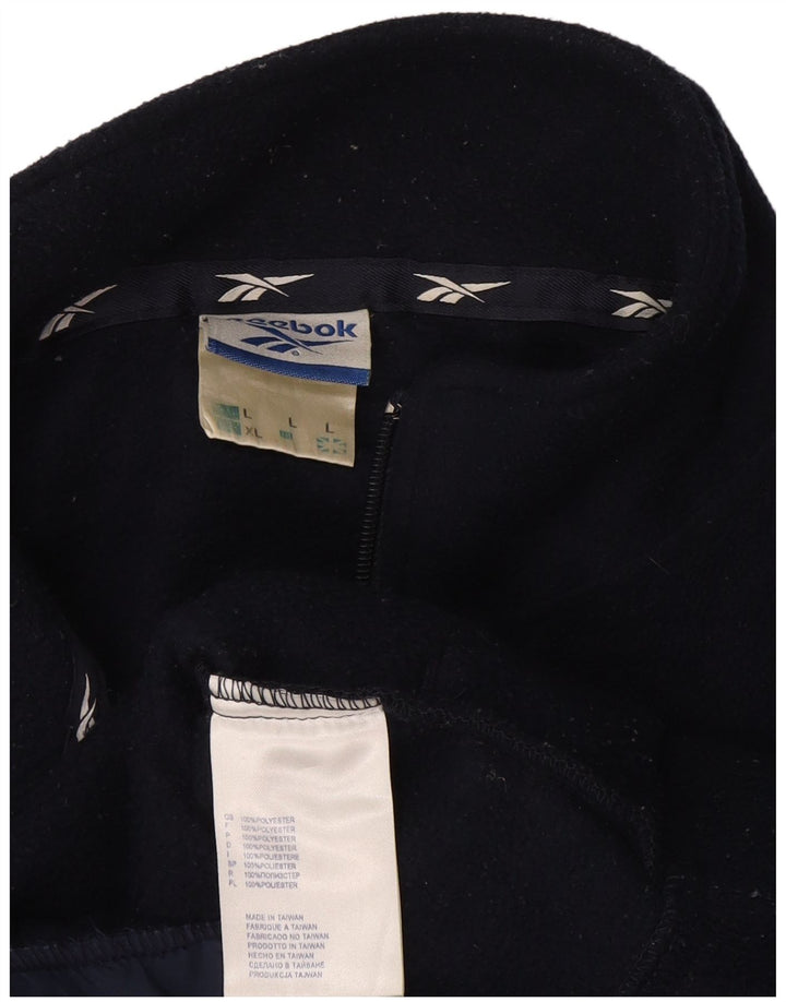 Reebok Chaqueta polar para hombre UK 40 Large Poliéster azul marino