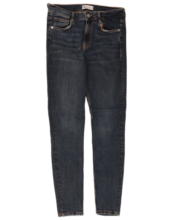 Zara Vaqueros pitillo para mujer EU 38 Small W28 L27 Azul