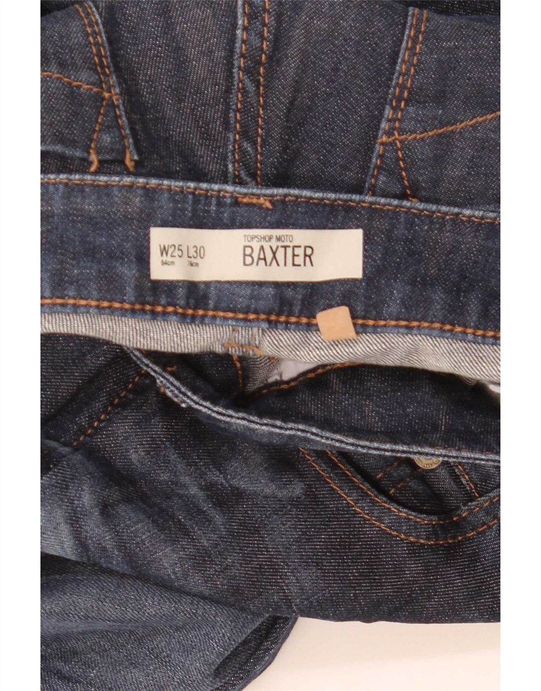 Vaqueros ajustados Baxter para mujer de Topshop W25 L30 Algodón azul marino