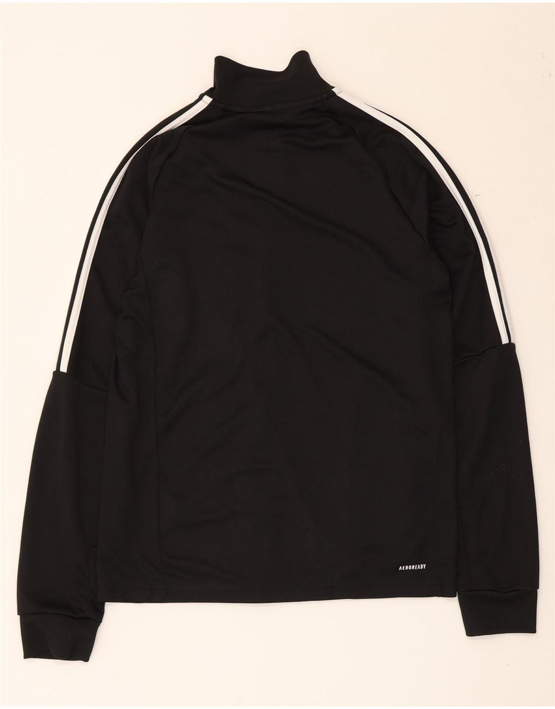 Adidas Hombre Aeroready Chándal Top Chaqueta UK 38/40 Mediano Negro Poliéster