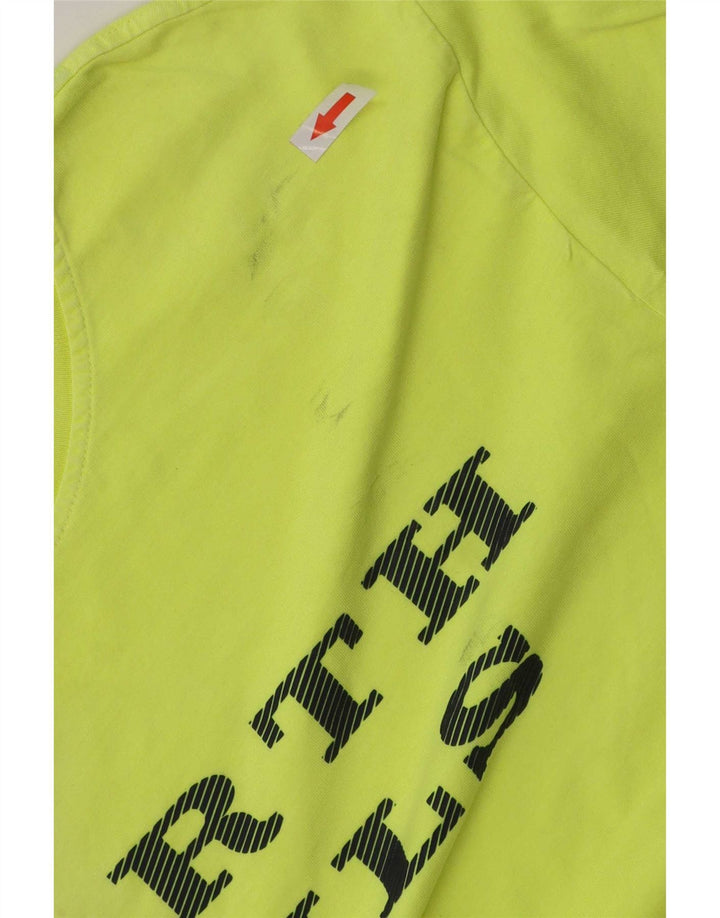 North Sails Hombre Camiseta Gráfica Top Algodón Verde Medio