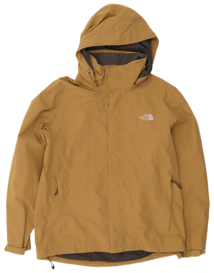 The North Face Chaqueta impermeable con capucha para hombre UK 40 Large Marrón Poliéster