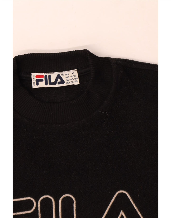 Fila Jersey de forro polar gráfico para niños 10-11 años Poliéster negro