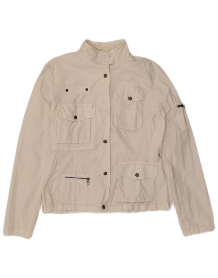 Marlboro Classics Chaqueta utilitaria para mujer EU 44 XL Algodón blanco