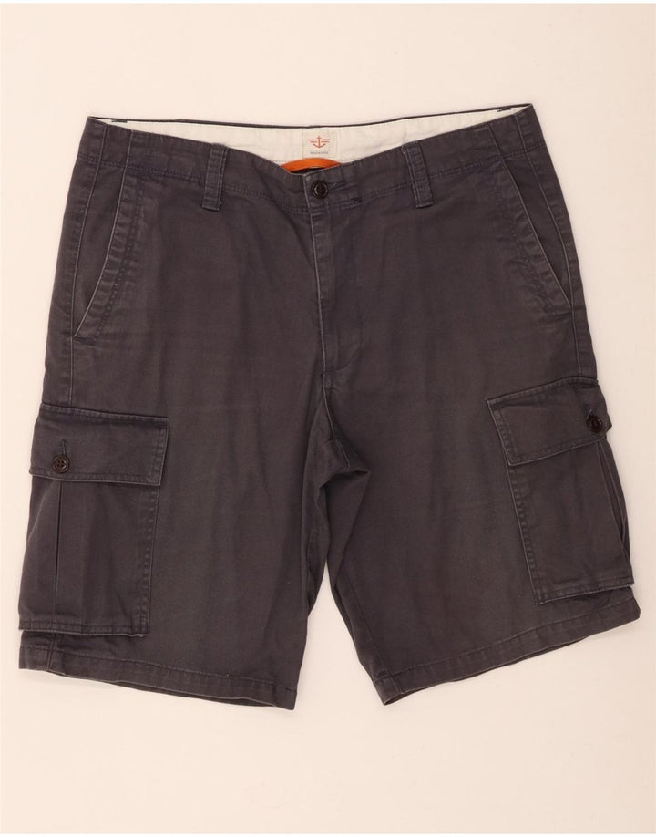 Dockers Shorts Cargo para Hombre W34 Grande Algodón Azul Marino