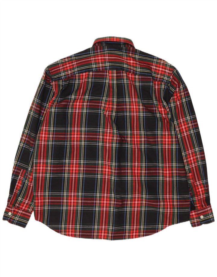Camisa de franela vintage para hombre XL Black Check