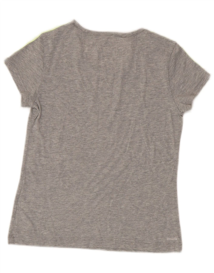 Adidas Chicos Climalite Camiseta Top 11-12 Años Gris Poliéster