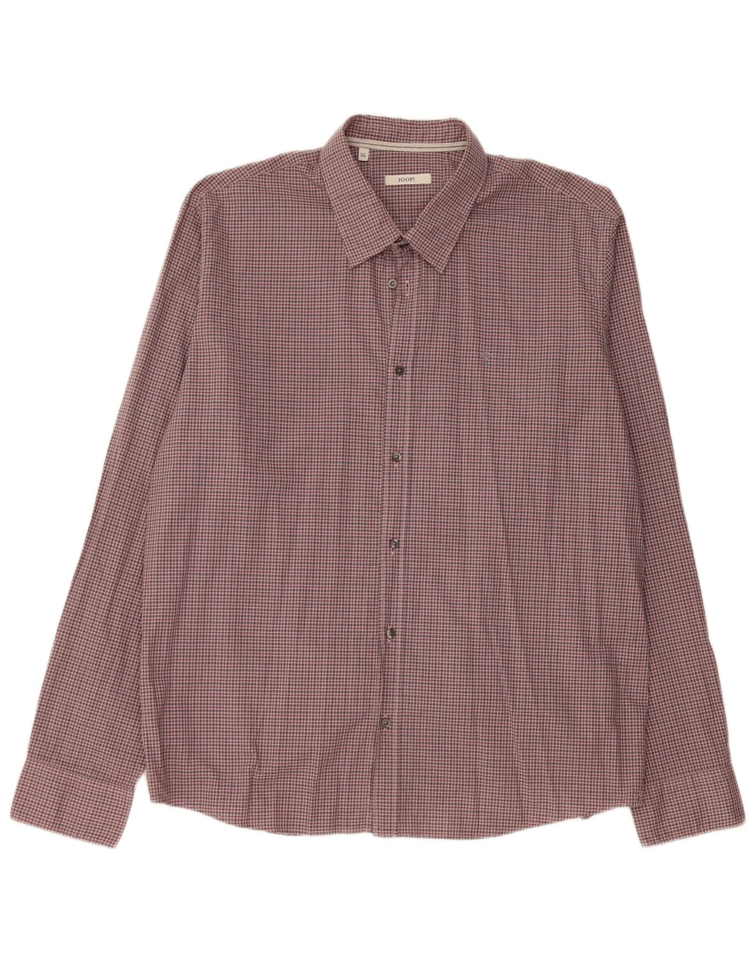 JOOP Camisa Hombre XL Algodón Cuadros Rosa