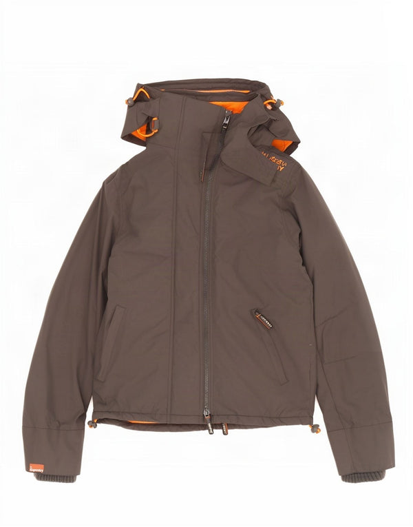Superdry Chaqueta cortavientos The Windcheater Graphic para hombre, talla 40, color gris