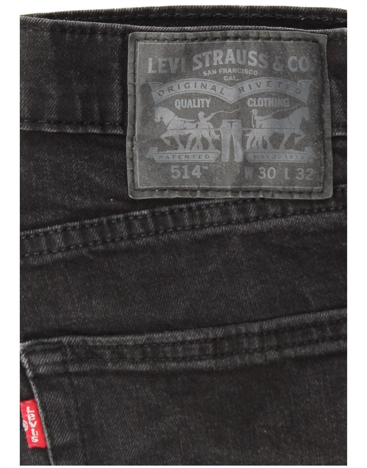 Levi's Vaqueros rectos 514 para hombre W30 L30 Algodón negro