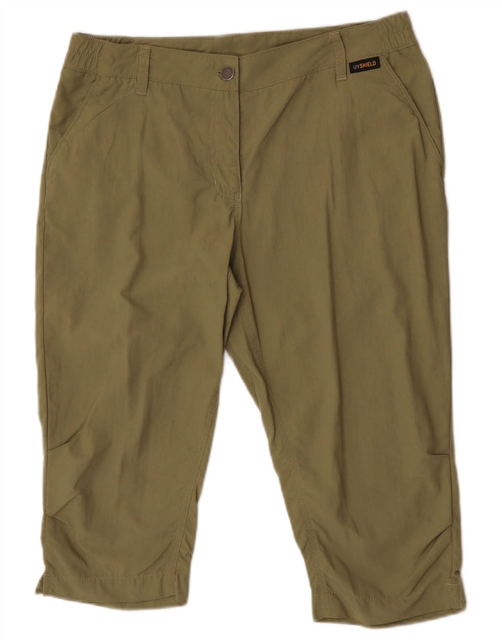 Jack Wolfskin Bermudas para mujer UK 10 Small W32 Poliamida caqui