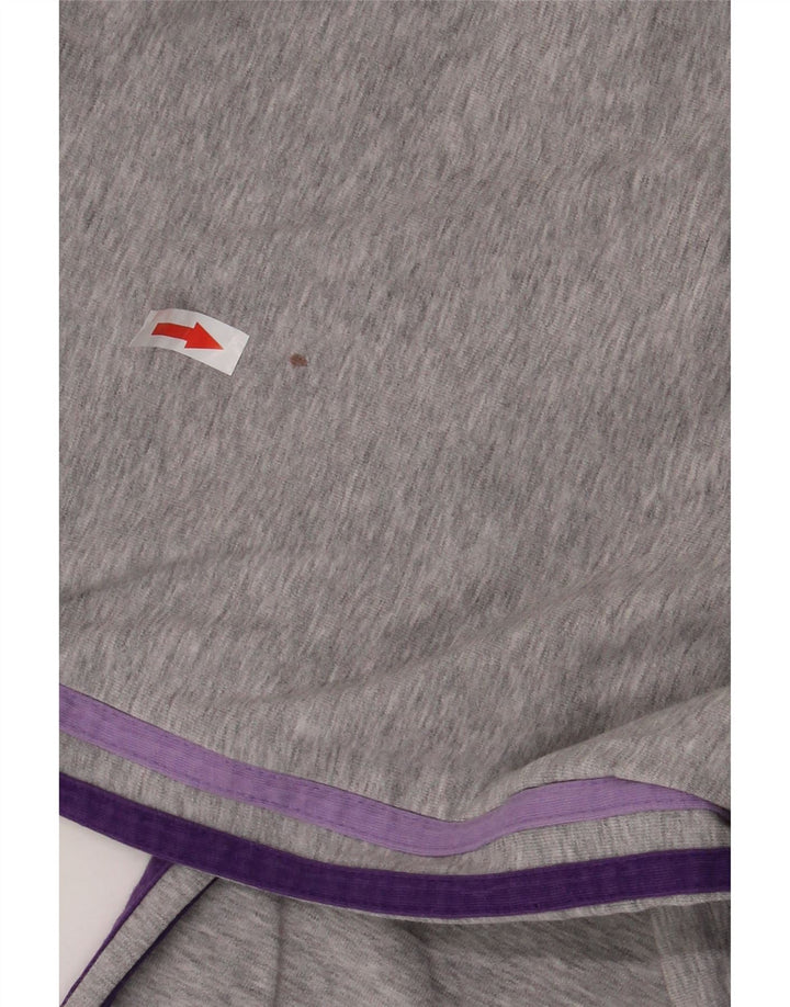 ADIDAS Mujer Climalite Chándal Pantalones Reino Unido 12/14 Algodón Gris Medio