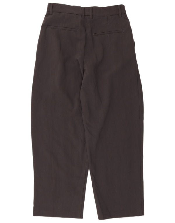 Zara Mens Pantalones chinos de cintura alta con pinzas EU 38 Small W30 L29 Gris