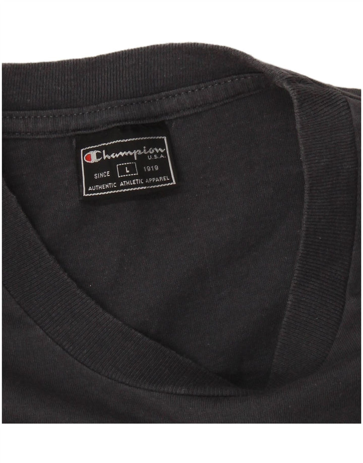 CHAMPION Camiseta para hombre Top Grande Gris