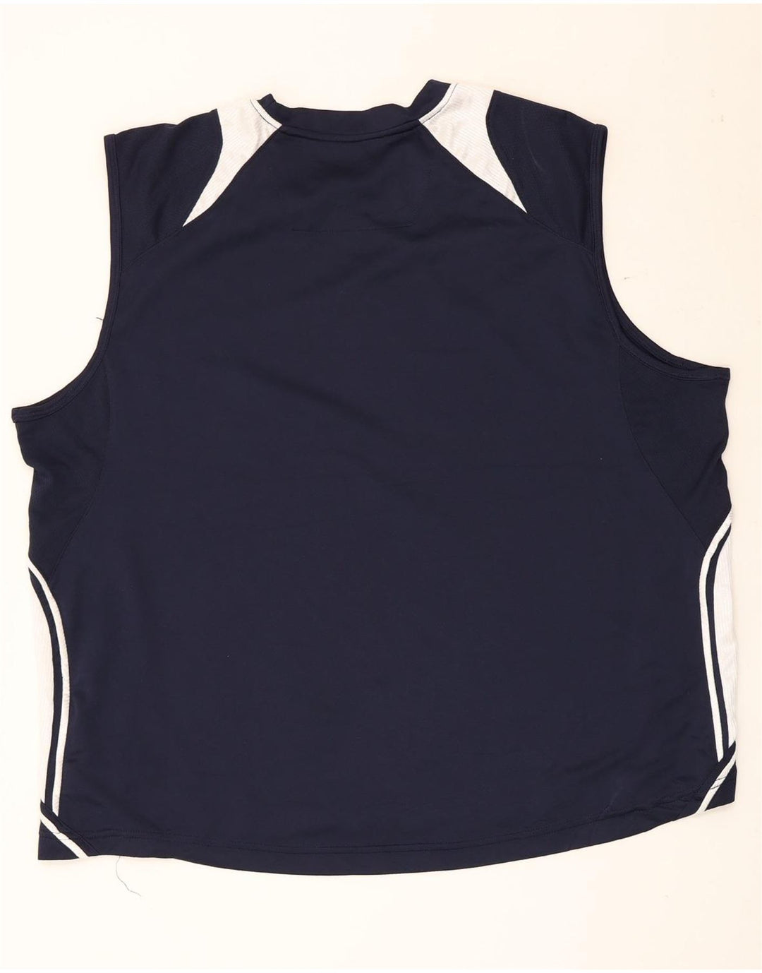 Starter Camiseta sin mangas para hombre XL Azul marino Colorblock Poliéster
