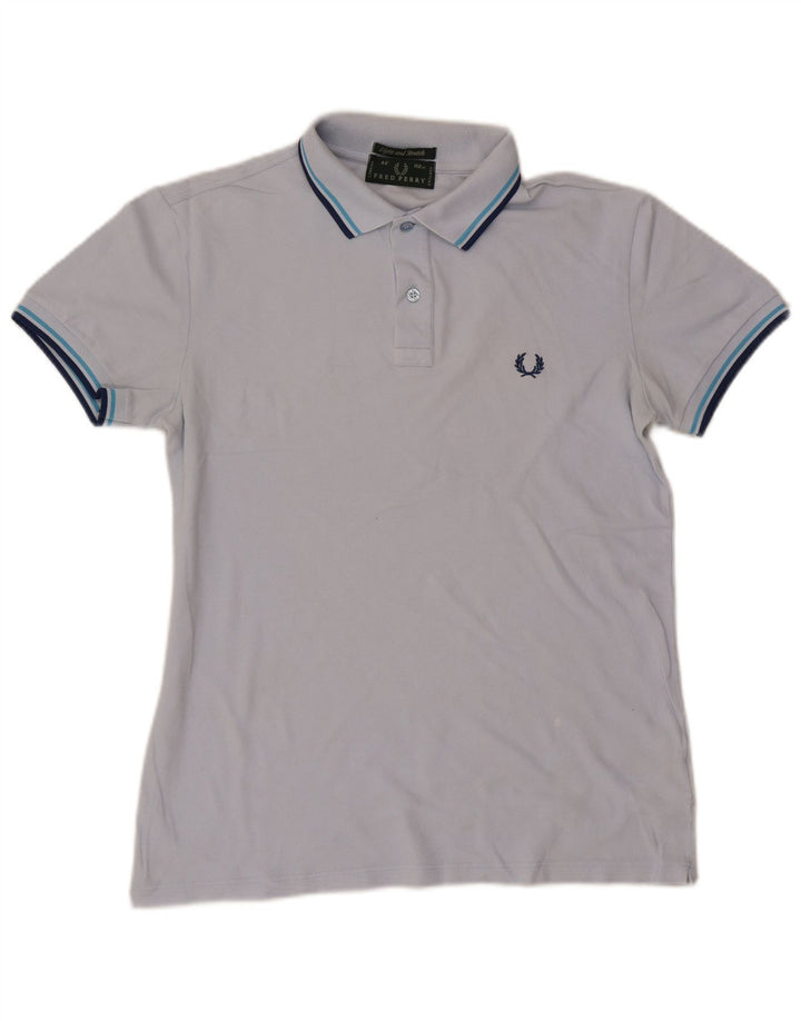 Polo Fred Perry Hombre De Algodón A Rayas Azul Medio