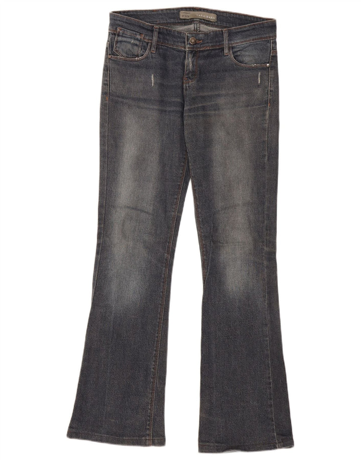 Zara Jeans Acampanados Para Mujer EU 38 Small W28 L31 Azul Marino