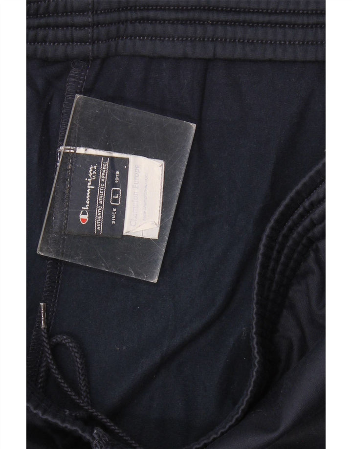 Champion Pantalón De Chándal Para Hombre Grande Azul Marino Poliéster