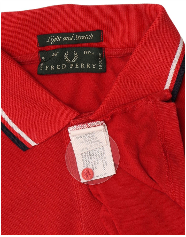 Fred Perry Polo Ligero Y Elástico De Algodón Rojo Medio Hombre