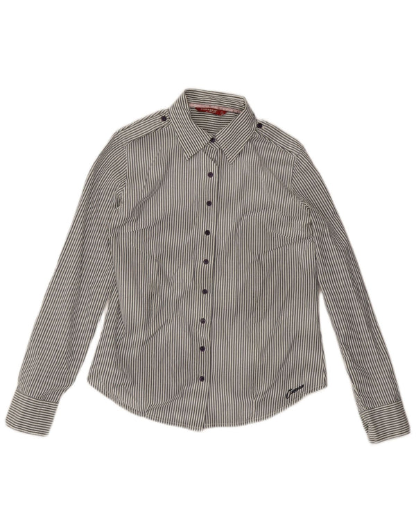 Carrera Camisa para mujer Reino Unido 12 Gris medio Rayas