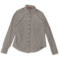 Carrera Camisa para mujer Reino Unido 12 Gris medio Rayas