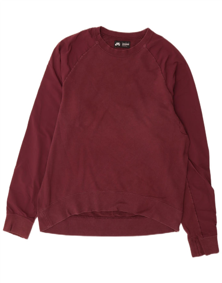 Nike Hombre Sudadera Jumper XL Borgoña Algodón