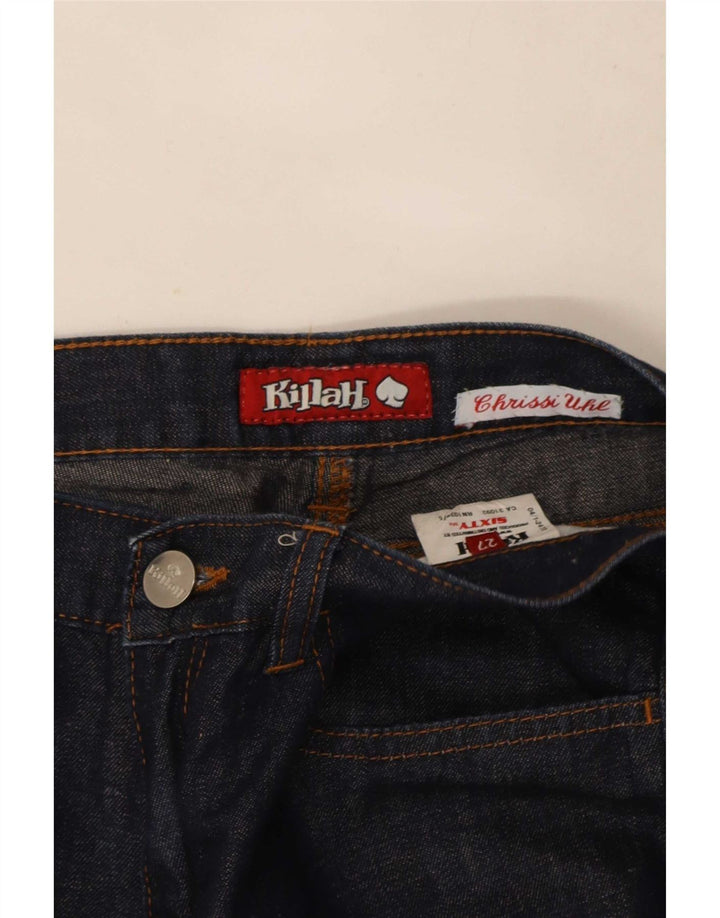 Vaqueros Killah De Pierna Ancha Para Mujer W27 L29 Algodón Azul Marino