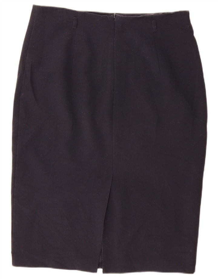 Marks & Spencer Falda lápiz para mujer Reino Unido 44 Grande W32 Poliéster azul marino