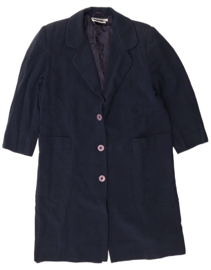 LUISA SPAGNOLI Chaqueta tipo blazer de 3 botones para mujer UK 44 Azul marino mediano