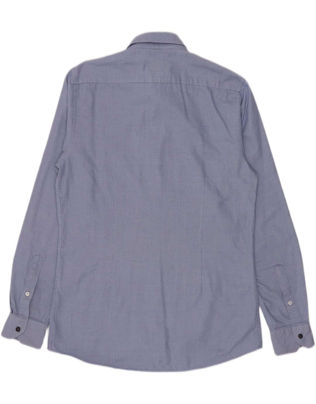 ZARA Hombre Camisa Slim Fit Algodón Azul Medio