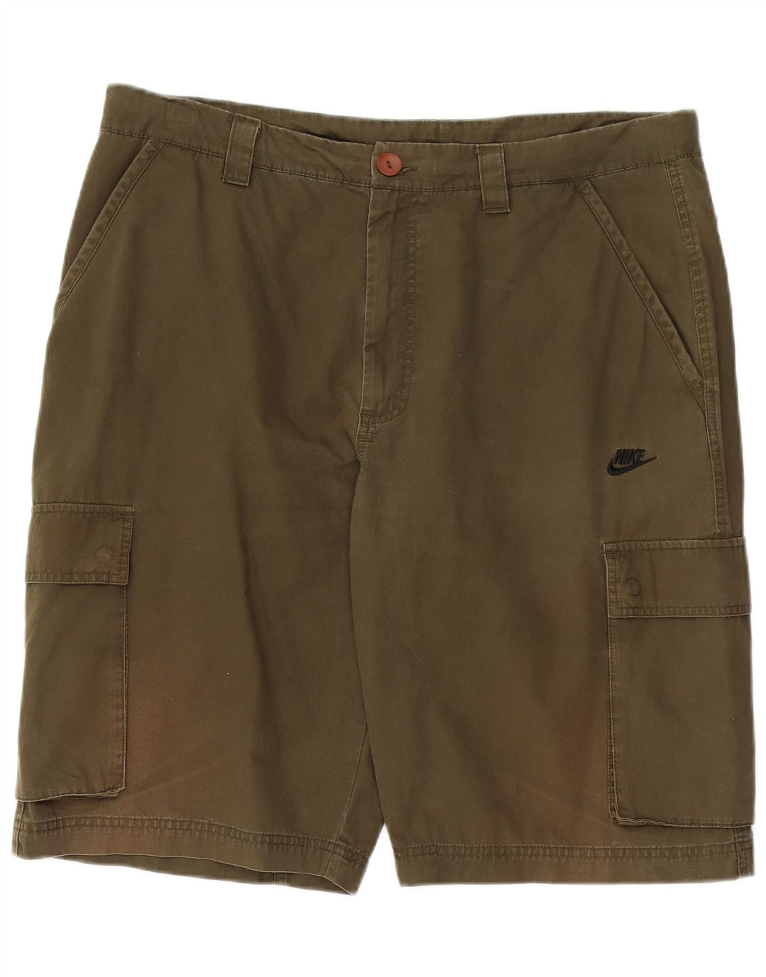 Nike Shorts Cargo Hombre XL W38 Algodón Caqui