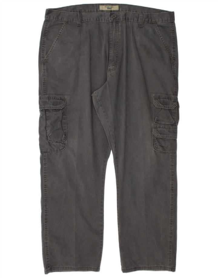 WRANGLER Pantalón cargo recto para hombre W42 L30 Algodón gris