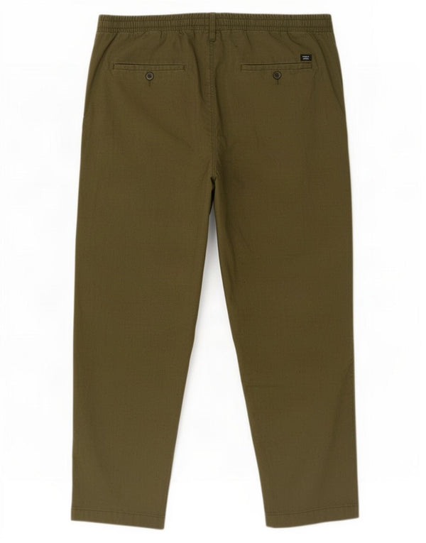 Superdry Pantalón chino recto para hombre XL W38 L27 Caqui Lino