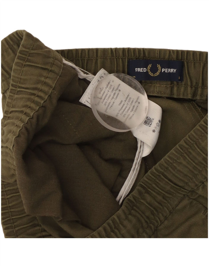 Fred Perry Pantalones Cortos Deportivos Para Hombre Poliéster Verde Grande