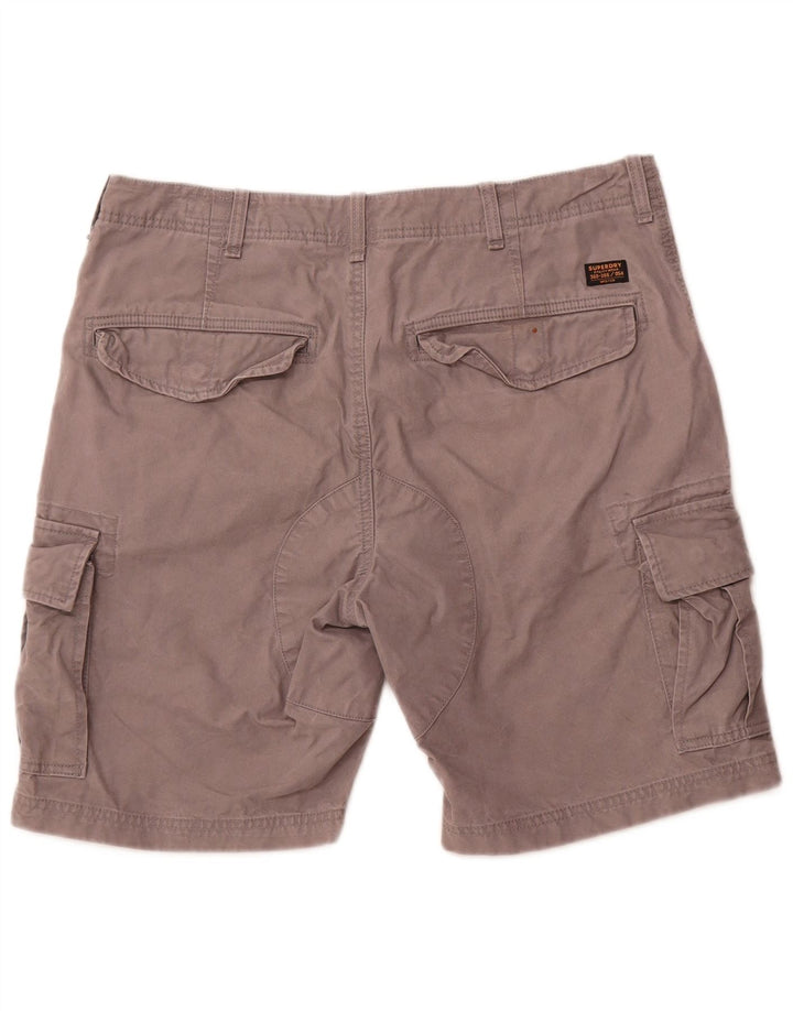 SUPERDRY Shorts cargo para hombre W36 Algodón gris grande