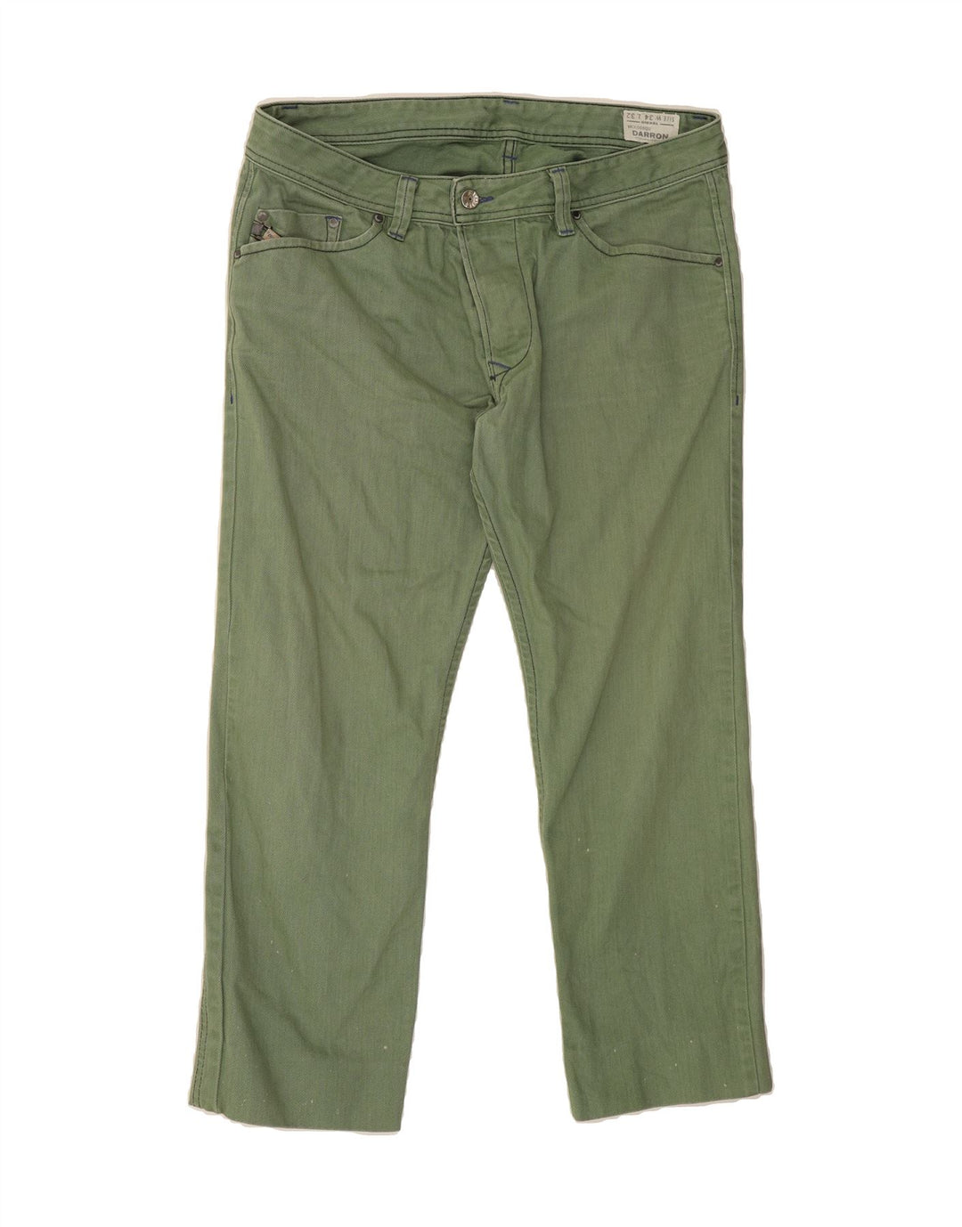 DIESEL Womens Darron Regular Slim Tapered Jeans W34 L25 Green Vintage Diesel and Second-Hand Diesel from Messina Hembry 
