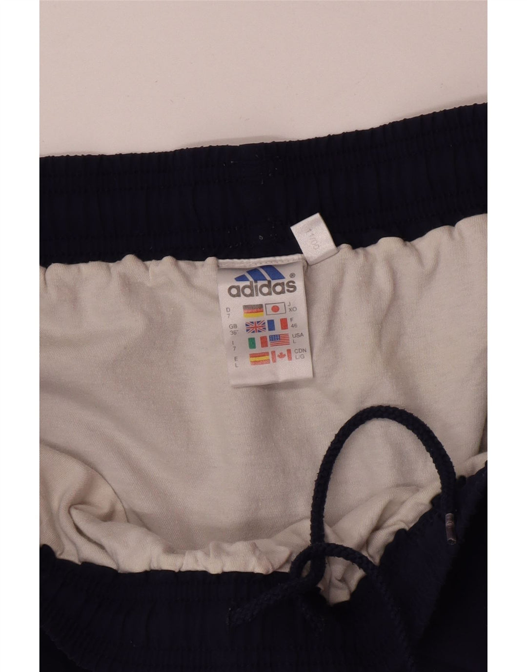 Adidas - Pantalones cortos deportivos para hombre, talla grande, poliéster, color azul marino