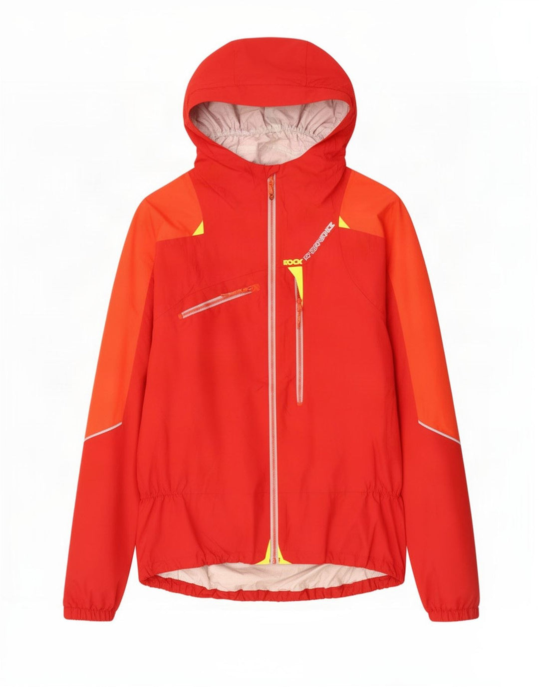 Rock Experience Chaqueta impermeable con capucha para hombre, talla 40, color rojo grande
