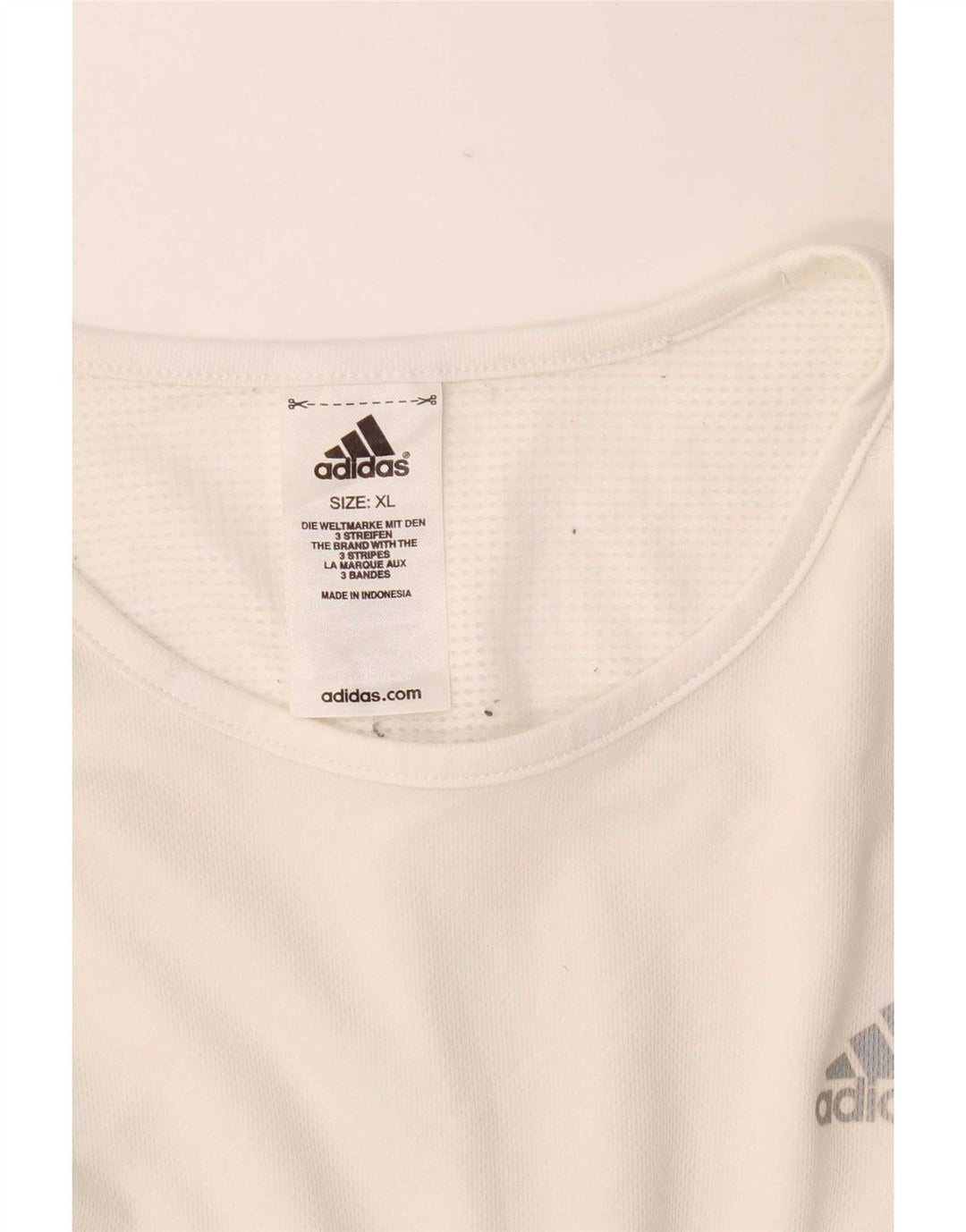 Adidas Hombre Chaleco Top XL Blanco Poliéster