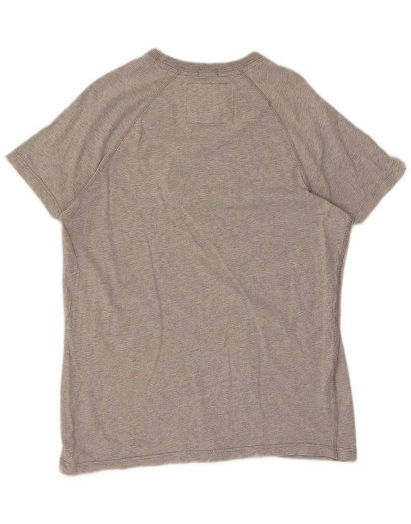 Abercrombie & Fitch Mens Muscle Graphic T-Shirt Top Large Grey Flecked