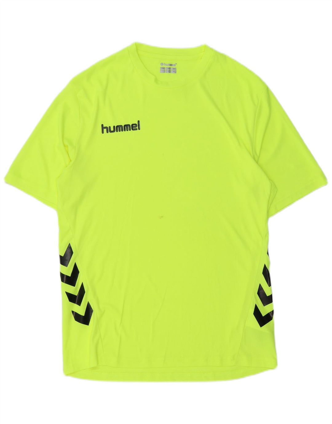Hummel Hombre Camiseta Gráfica Top Poliéster Verde Medio