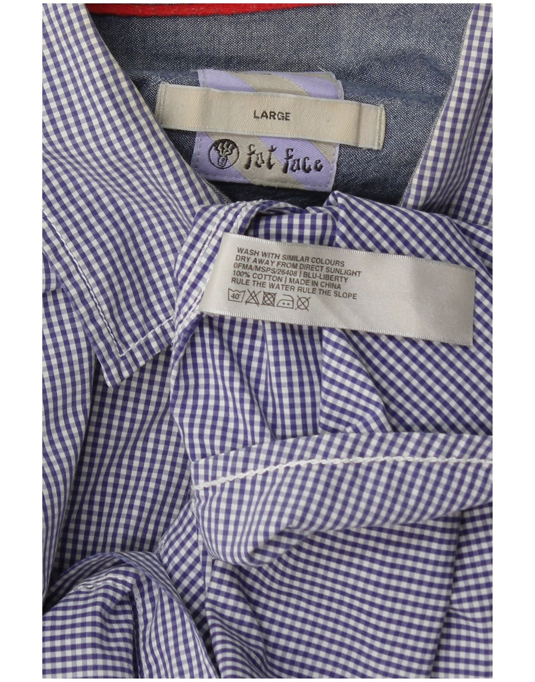 Camisa de corte estándar para hombre de Fat Face de algodón a rayas azules grandes