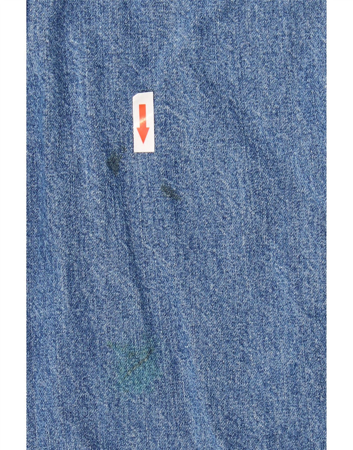 Vintage mujer Dungarees Jeans Tamaño 10/12 Medio W28 L25 Algodón Azul