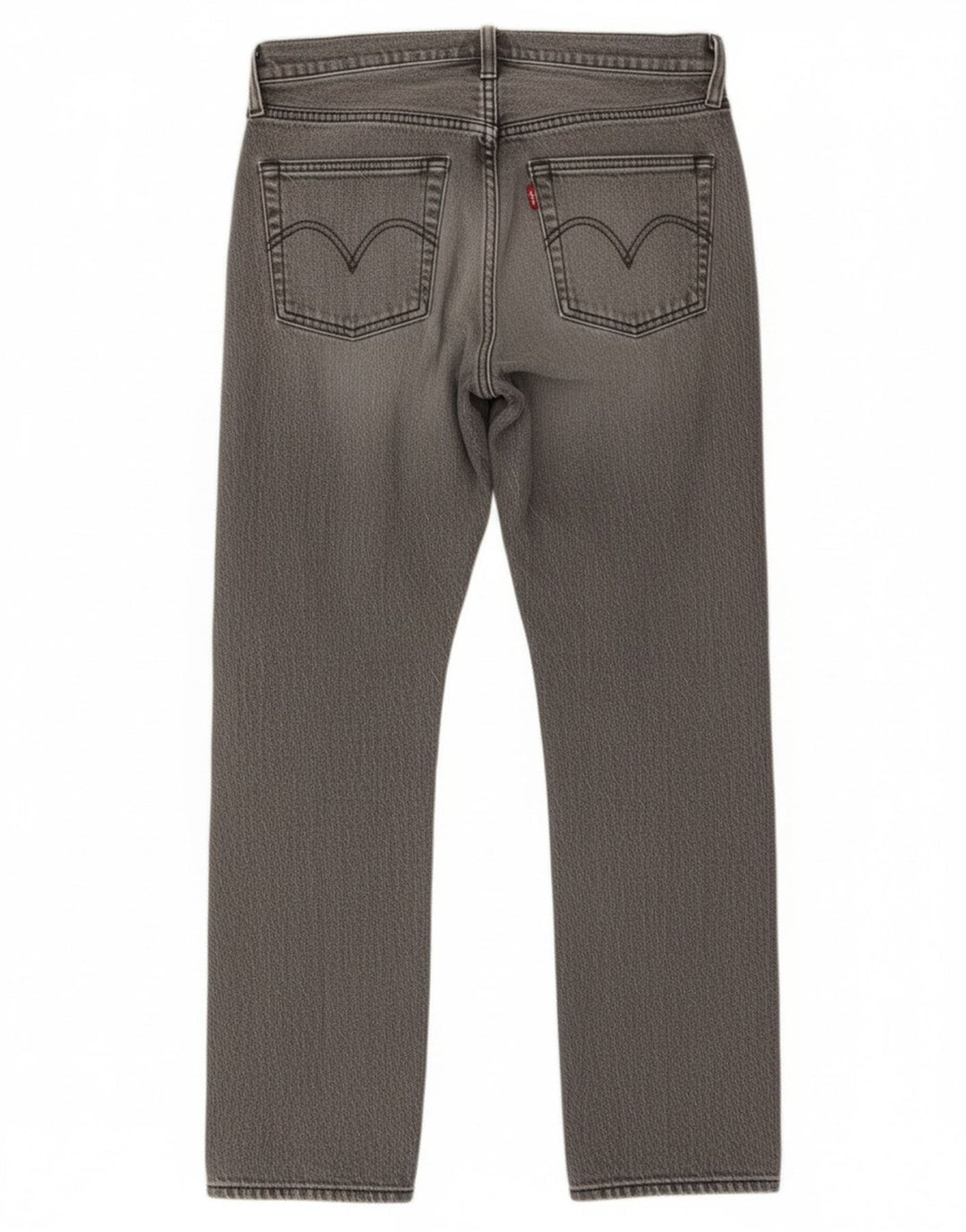 Levi's Vaqueros Rectos 501 Para Mujer W27 L28 Algodón Gris