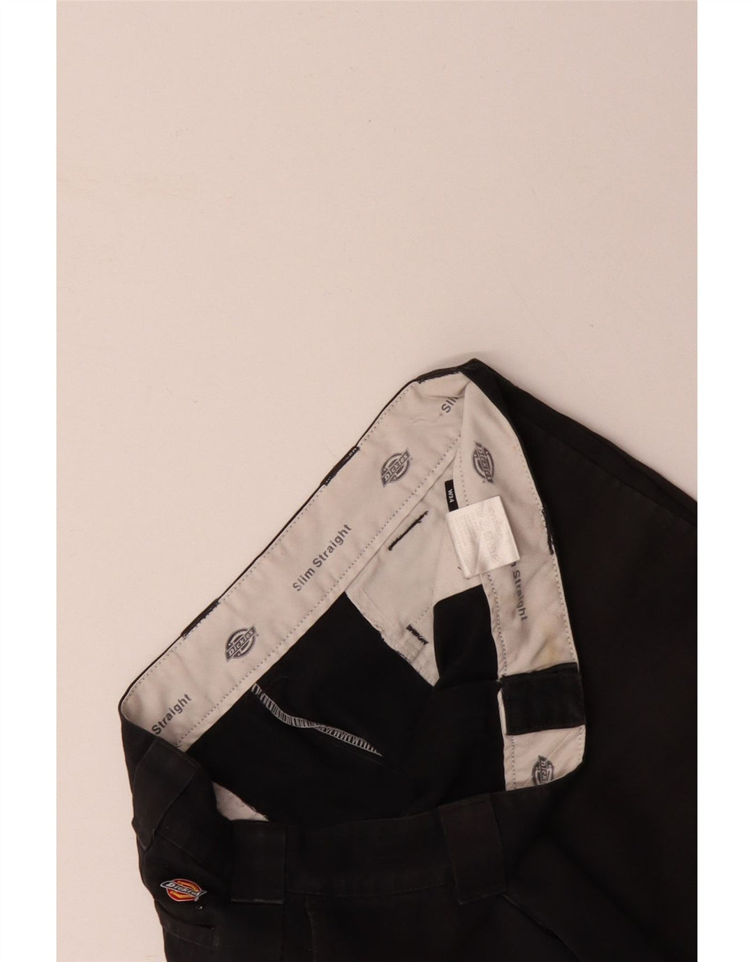 DICKIES Pantalones cortos chinos para hombre W34 Grande Algodón negro