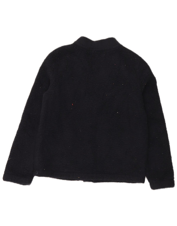 Tommy Hilfiger Chaqueta polar para mujer UK 10 Small Poliéster azul marino