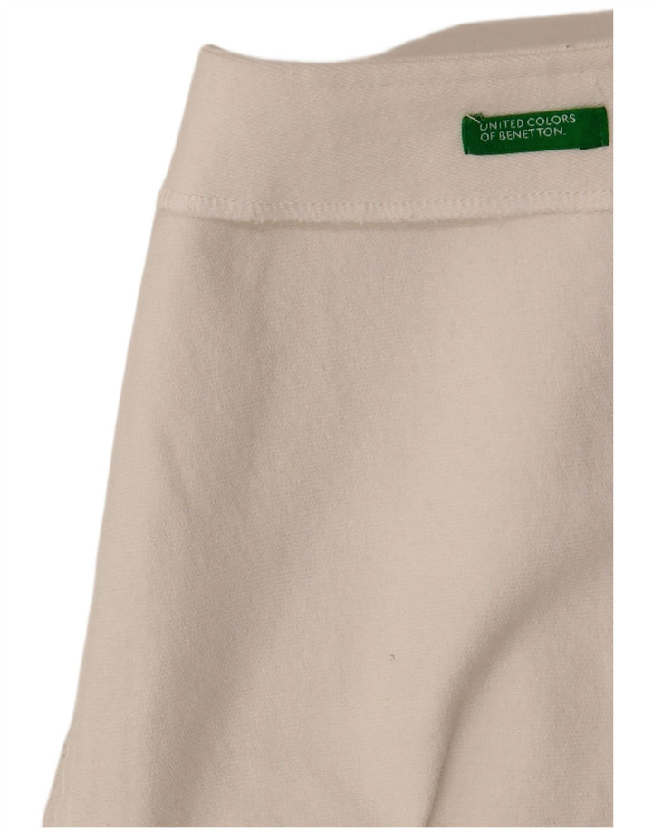 Minifalda Benetton Mujer W28 Mediano Blanco