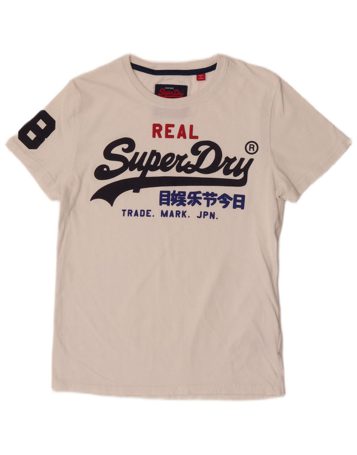 Superdry Camiseta Regular Con Gráfico De Algodón Blanco Medio Para Hombre